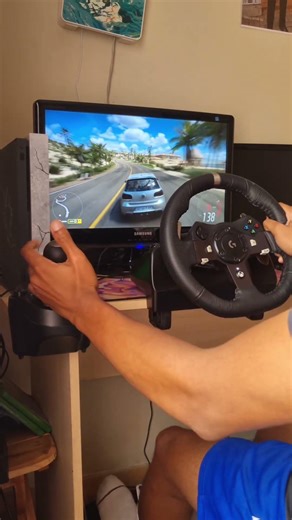 Just got the logitech G920 😌 #logitech #logitechg920 #forzahorizon5 #racingwheel #forcefeedback #g29