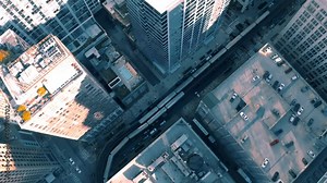 4K Aerial Drone Shots of Downtown "The Loop" Chicago