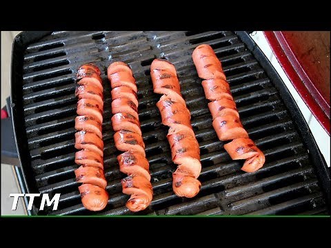 My First Time Making Spiral Cut Hot Dogs