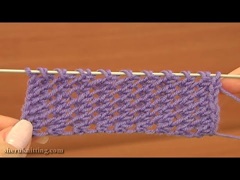 Easy to Knit Mesh Stitch Pattern