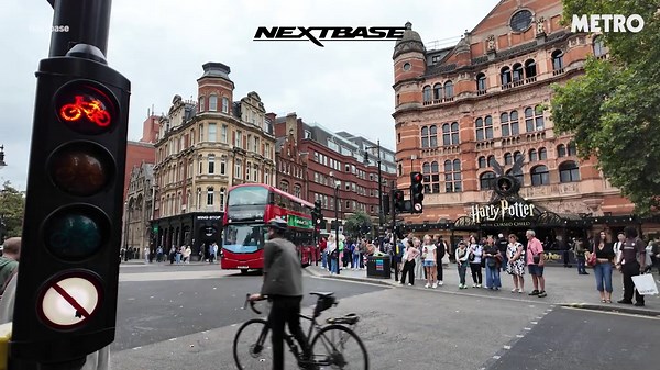 Shocking footage shows how many cyclists run red light in central London
