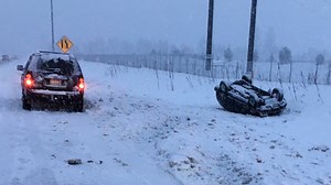 Slick roads lead to crashes, slide-offs during Inland Northwest snowstorm