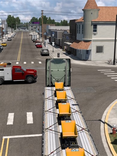 When AI Traffic Ignores The Stop Sign.... #ats #americantrucksimulator #atsclips #bestcommunityever #primesimulation
