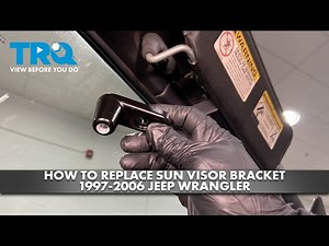 How to Replace Sun Visor Bracket 1997-2006 Jeep Wrangler