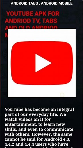 How to Install YouTube on Old Andriod Tv / Lcd box android 4.4.4