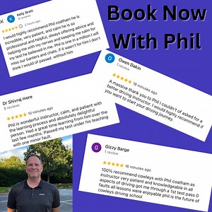 🚗 Automatic Driving Lessons Now Available in Torquay & Paignton! Learning to drive just got easier — and calmer! With Phil from Cowley’s School of Motoring, you’ll get: ✅ Patient, friendly, and expert instruction ✅ Modern automatic car, perfect for nervous drivers ✅ Proven success, over 100 5⭐ reviews ✅ Lessons tailored to you Book your first automatic lesson today and start driving with confidence. 📍 Spaces now open in Torquay & Paignton #DrivingLessons #AutomaticDriving #Torquay #Paignton #L
