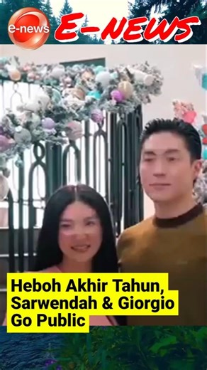 End of Year Excitement, Sarwendah & Giorgio Go Public #sarwendah #giorgio #enews