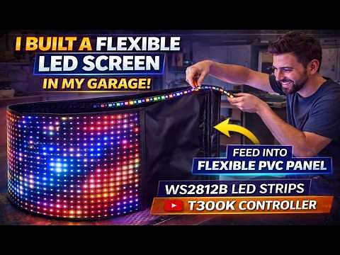 DIY Flexible LED Video Wall | Build a WS2812B Addressable LED Display (Full Tutorial) WS2813 & T300K