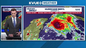 9.8K views · 67 reactions | Still lots of uncertainty with the ultimate track of #Beryl as it moves inland over northern MX or TX early next week, but the trends today are increasing the likelihood of rain early here in Central Texas. Here's a breakdown. | Hunter Williams | Facebook