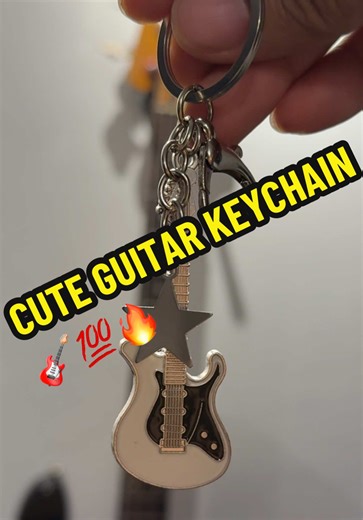 Cute Guitar Keychain for Music Lovers