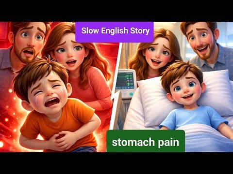 Slow English Story | Stomach Pain & Surgery | Learn English Through Story for Beginners at hospital