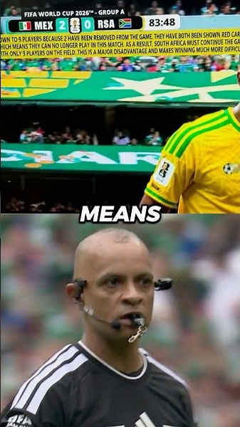 American broadcasting really explained red card rules during a World Cup game!💀😭