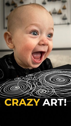 I Let My Daughter Watch Gravity Paint This 🌀 #art #hypnotic