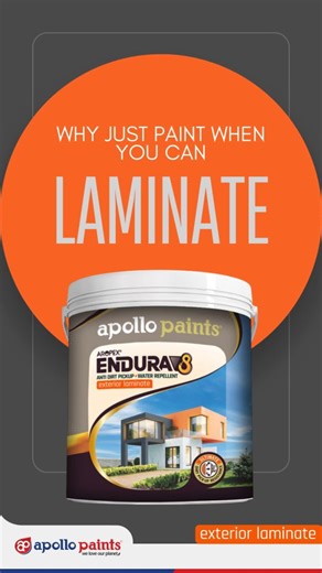 Your home, upgraded with Nano-Tech. 🔬🏠 Why just paint when you can laminate? Aropex Endura 8 is enriched with Silicon Nano-Technology, creating an invisible shield that keeps your exteriors looking brand new for 8 years. 🚫 Anti-Dirt Pickup: Dust simply doesn't stick. 💧 Water Repellent: Rain beads and rolls off. 🎨 Color Lock: Vibrancy that refuses to fade in the sun. It’s not just paint; it’s an 8-year insurance policy for your home’s beauty. 🛡️ #ApolloPaints #NanoTech #interiordesign #exte