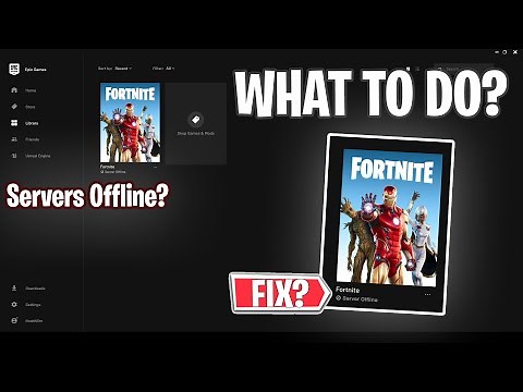 HOW TO FIX FORTNITE SERVERS OFFLINE (What to Do?) in Fortnite Chapter 12 Season 17!