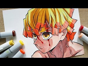 How to Draw Zenitsu - Step By Step Tutorial | Demon Slayer