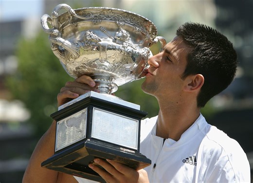 The seven players who have won the most Australian Open titles in history