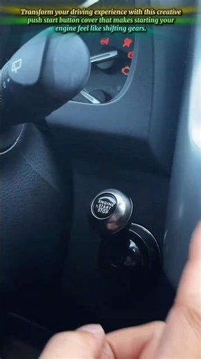 Creative Gear Shift Style Push Start Button Cover Upgrade