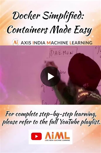 Docker Tutorials: Master Containerization with Step-by-Step Guides | Axis India Machine Learning posted on the topic | LinkedIn