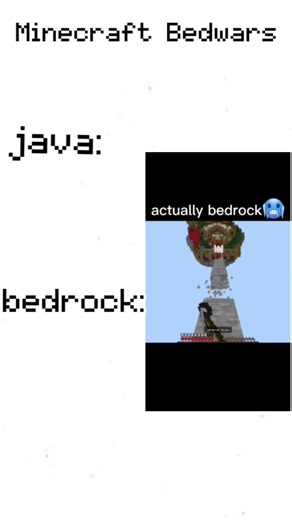 Java BedWars vs Bedrock BedWars – Which Is Better? 🤔 #minecraft