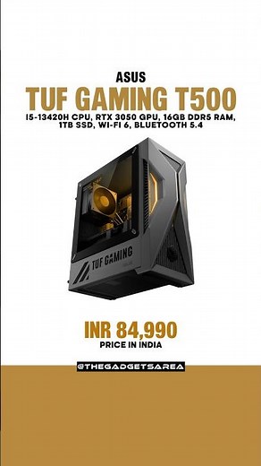 Gaming on a Budget? TUF T500 with RTX 3050 for ₹84,990! #asustuft500 #asusgaming