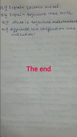 software Engineering important questions for exam. 2023