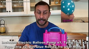 Portable Balloon Pump Electric, Balloon Inflator Blower Dual Nozzle Air Pump for Latex Balloons with Balloon Arch Making Tool Kit Balloon Blower Machine for Party Balloon Decorations(110V 600W)