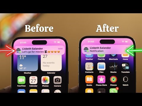 iPhone 14's/14 Pro Max: Notification Preview on Lock Screen [Show/Hide]