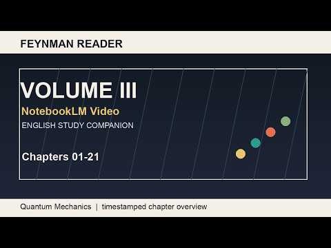 Feynman Reader EN Volume III - NotebookLM Video
