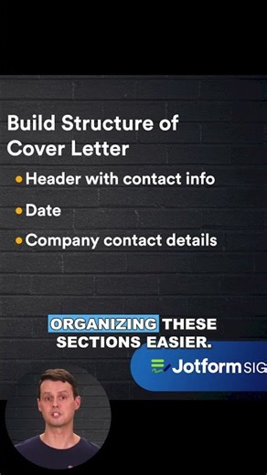 How to Structure a Cover Letter 📝 #tips