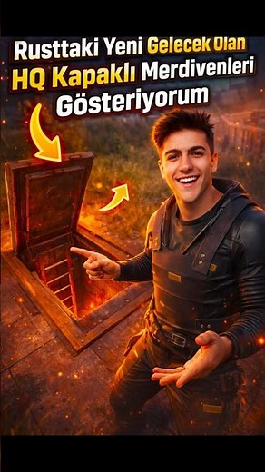 Showing the upcoming HQ hatch ladders in Rust | New Base Defense Mechanic #shorts