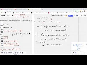 FEA Galerkin Method Non weak Form Approximate solutions
