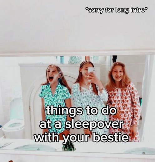 Things to do at a sleepover with your bestie 💓🌊 #bestfriends