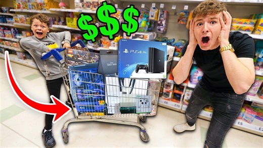 Man buys everything that can be fit into a shopping cart