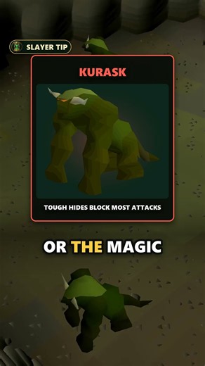 Bring the right weapon for Kurask | OSRS Tip #012