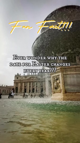 Easter Fun Fact!!!⁠ ⁠ Ever wonder why the date for Easter changes every year???⁠ ⁠ It will is calculated as being the first Sunday after the first full moon following the Vernal Equinox (21st March)!⁠ ⁠ Why? Well it's to do with the original date for the crucifixion and resurrection of Jesus. At the time, the Lunar calendar was largely observed (in various forms) by most peoples in the then known world.⁠ ⁠ Jesus is said to have risen from the dead on the third day after Passover in 33AD. Passove