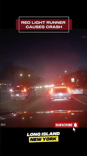 Red light runner causes crash #accident #crash #dashcam