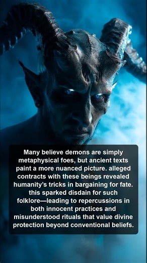 Explore the intricate relationship between humans and demons, revealing ancient texts that expose bargaining tricks and the misinterpretation of rituals aimed at divine protection and folklore's misunderstood practices. | Occult Frequency
