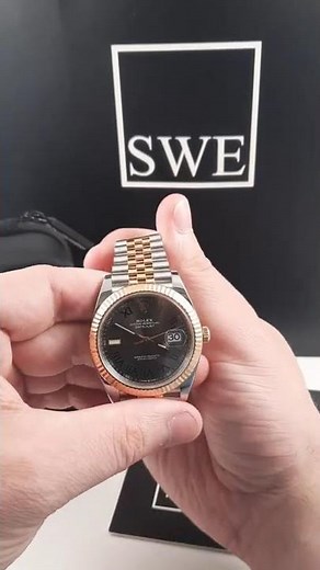 Rolex Datejust 41 Steel Everose Gold Wimbledon Dial Watch 126331 | SwissWatchExpo