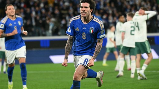 Italy 2-0 Northern Ireland: Azzurri one win away from World Cup qualification