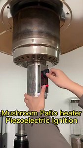 Mushroom Umbrella-Shaped Outdoor Gas Patio Heater Iron Steel LPG Propane Nature Gas Heating
