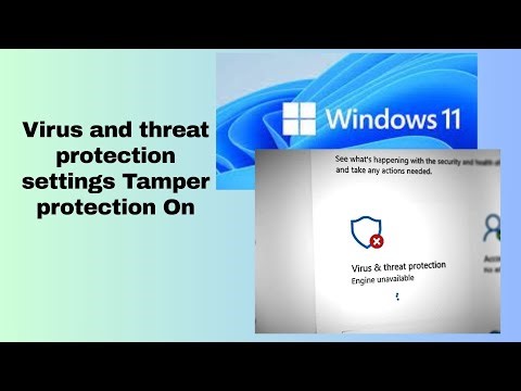 Virus and threat protection settings Tamper protection On