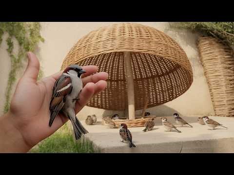 Sparrow trap homemade easy | Best Bird Trap | Sparrow trap easy at home || Effective Sparrow Trap