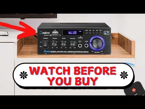AK45 Stereo Amplifier: 300W 2-Channel Bluetooth Review