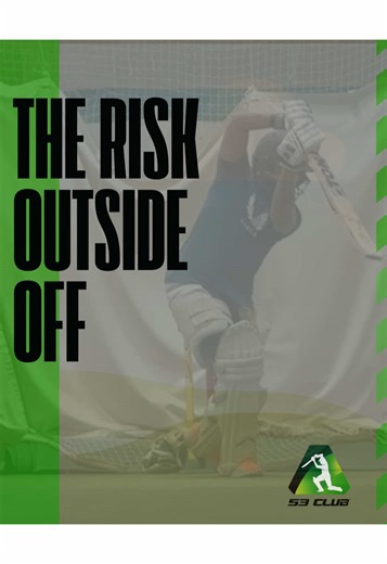 Understanding Risk in Cricket Shots Outside Off-Stump