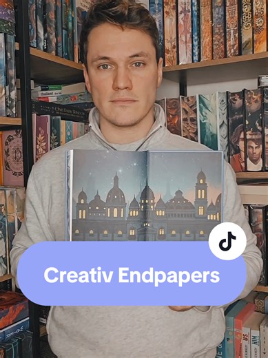 The endpapers are so creative and take the book to a new level. Welcome to my amazing Book World🤩📚📖 #book #layout #illustration #art #booktok