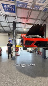 Transmission Drain And Fill on a C8 Corvette #fyp #mechanic #cars #corvette | Tylerandthaliag