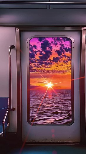 The scene of the anime is real, share it with you to see. #sunset #fyp