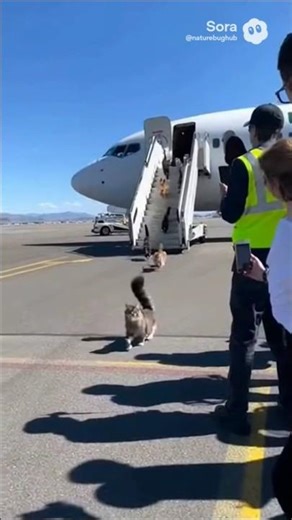 Elite feline squad has landed🐱✈️✨