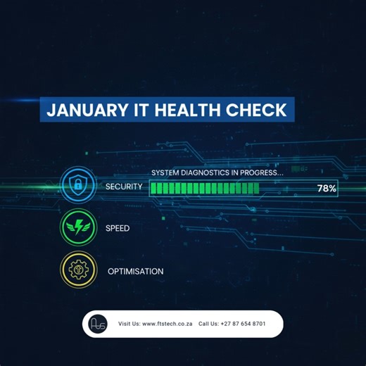 The start of the year is the ideal time to audit your entire IT environment. Outdated systems, slow networks and weak cybersecurity settings often build up over time. 🫢 FTS Technologies offers a full IT health check to identify risks, improve configurations and recommend updates that prevent downtime later in the year. A healthier system improves speed, reduces cost and strengthens user productivity for the year ahead. 🙌 #FTSTechnologies #NewYear #ITSupport #ITServices | FTS Technologies